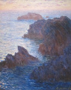 Rocas en Belle-Île, Port-Domois de Claude Monet